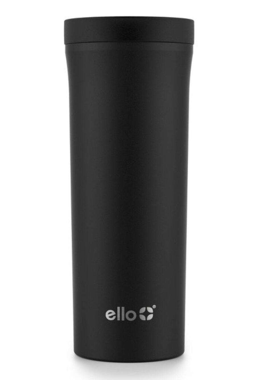 ELLO Black Stainless Steel Travel Mug Tumbler 18 oz.